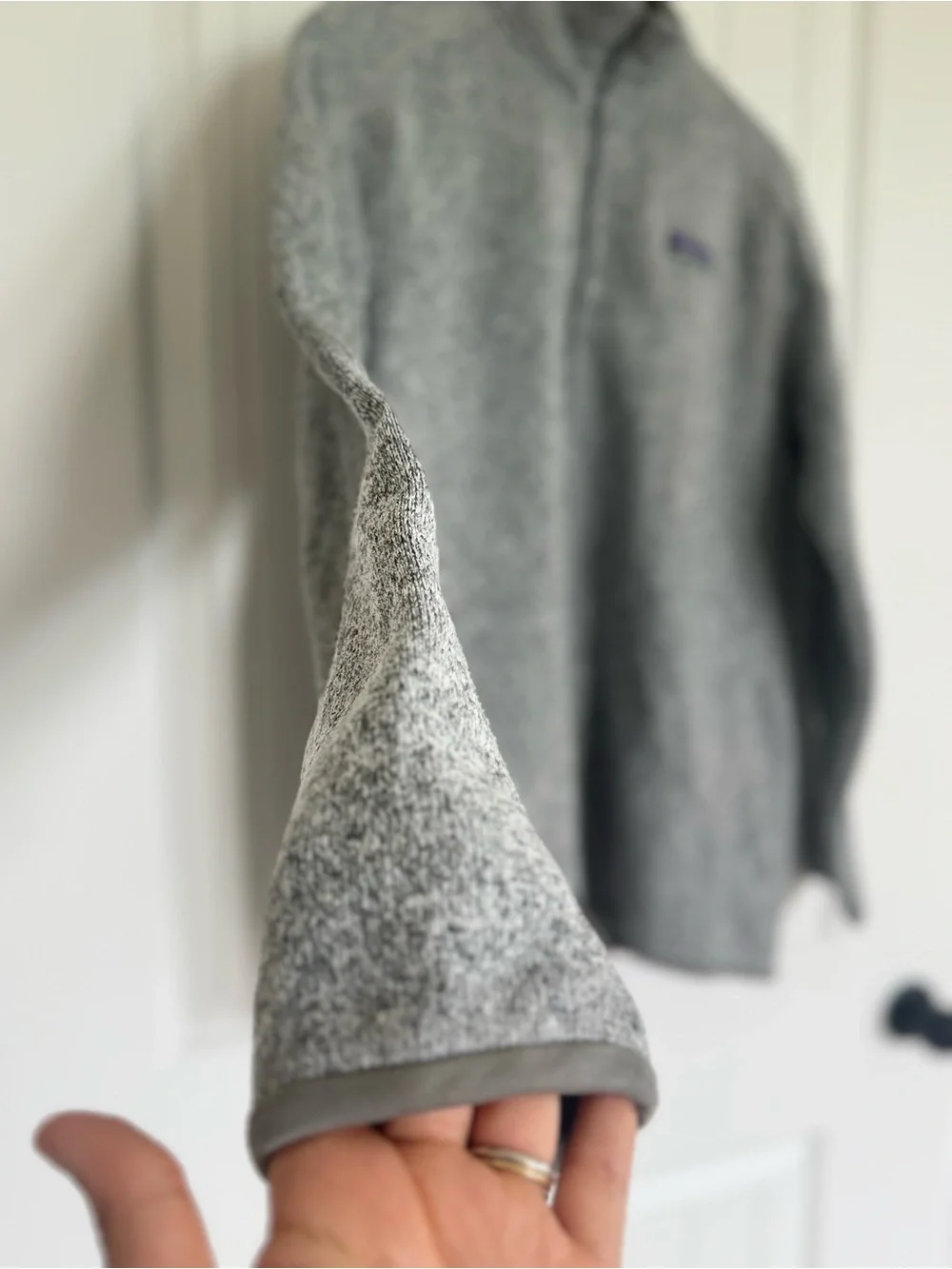 Patagonia Men’s Better Sweater 1/4 Zip Fleece Pullover Heather Gray Medium